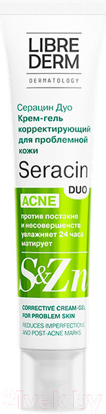 Изображение товара Крем для лица Librederm Гель Серацин Дуо Корректирующий для проблемной кожи (40мл)