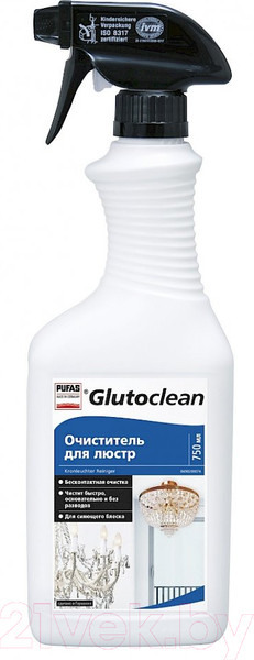 Изображение товара Средство для мытья стекол Pufas Glutoclean Для люстр (750мл)