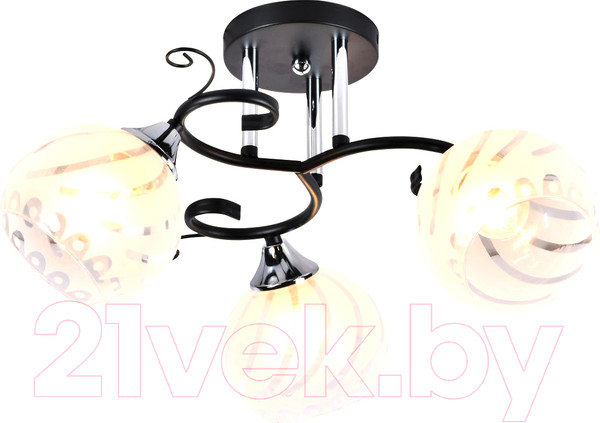 Изображение товара Потолочный светильник Mirastyle MH-1211B/3 BK+CR