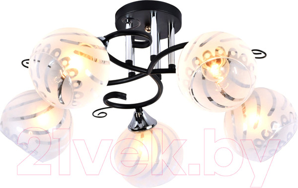 Изображение товара Люстра Mirastyle MH-1211B/5 BK+CR