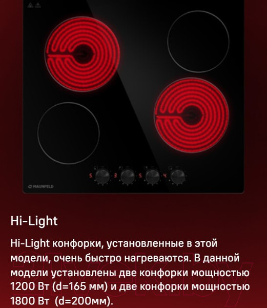 Изображение товара Электрическая варочная панель Maunfeld CVCE594MBK2