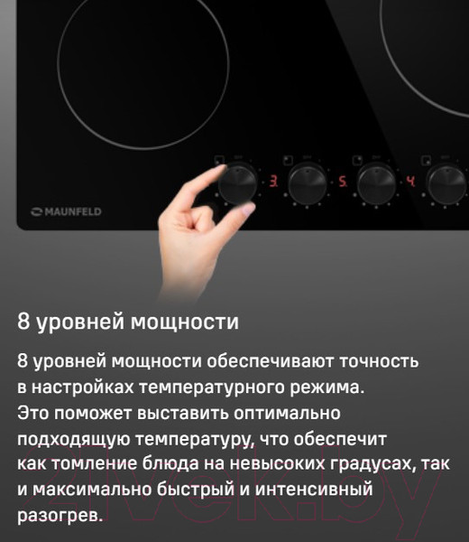 Изображение товара Электрическая варочная панель Maunfeld CVCE594MBK2