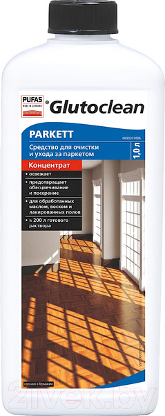 Изображение товара Чистящее средство для пола Pufas Glutoclean Для паркета Концентрат (1л)