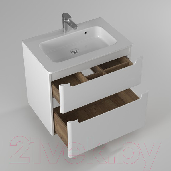 Изображение товара Тумба с умывальником Briz Эстель 70 / 221 03 18070-16 00 БЕЛ