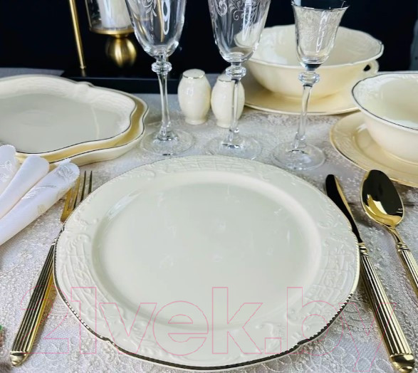 Изображение товара Набор тарелок Lenardi Доминика Крем 205-392 (6шт)