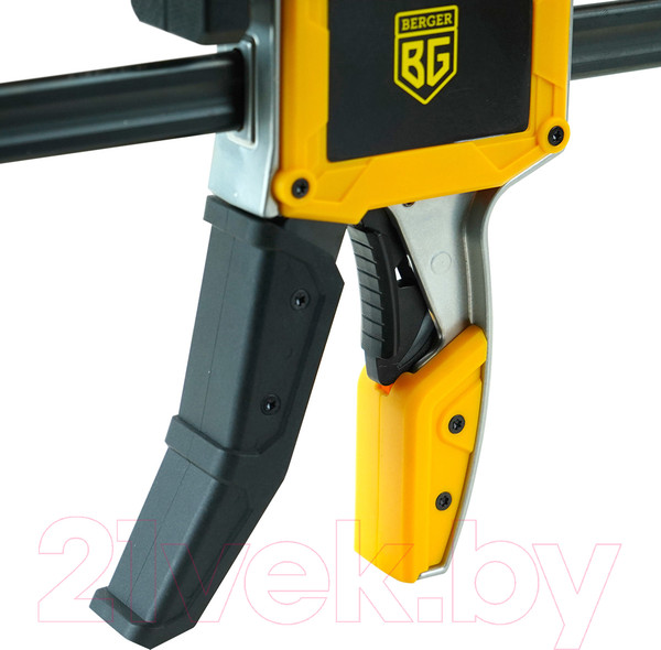 Изображение товара Струбцина BERGER Быстрозажимная 95x900мм, зажим до 350 кг / BG1927