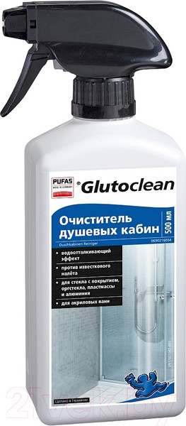 Изображение товара Чистящее средство для ванной комнаты Pufas Glutoclean Для душевых кабин (500мл)