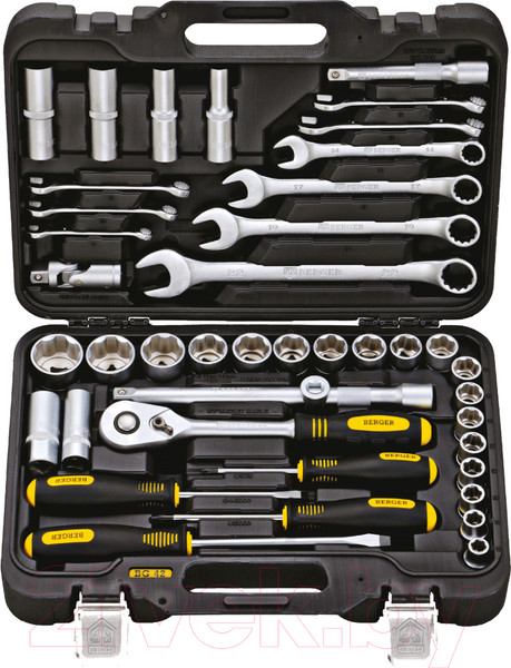 Изображение товара Универсальный набор инструментов BERGER 1/2" / BG042-12 (42 предмета)