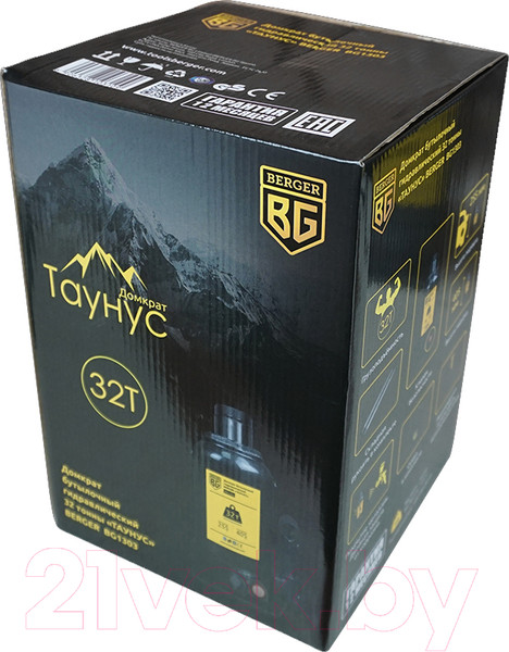 Изображение товара Бутылочный домкрат BERGER Таунус 32т 255-405мм / BG1303