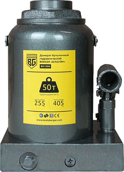 Изображение товара Бутылочный домкрат BERGER Блауэн 50т 255-405мм / BG1304