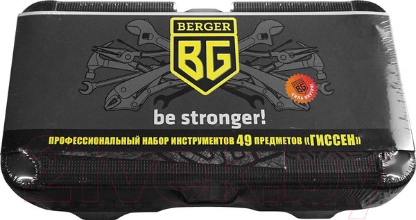 Изображение товара Универсальный набор инструментов BERGER 1/4" / BG049 (49 предметов)