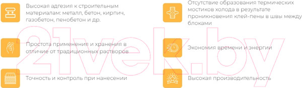 Изображение товара Клей-пена Mixfor МТ55 полиуретановая для кладки стен (850мл)