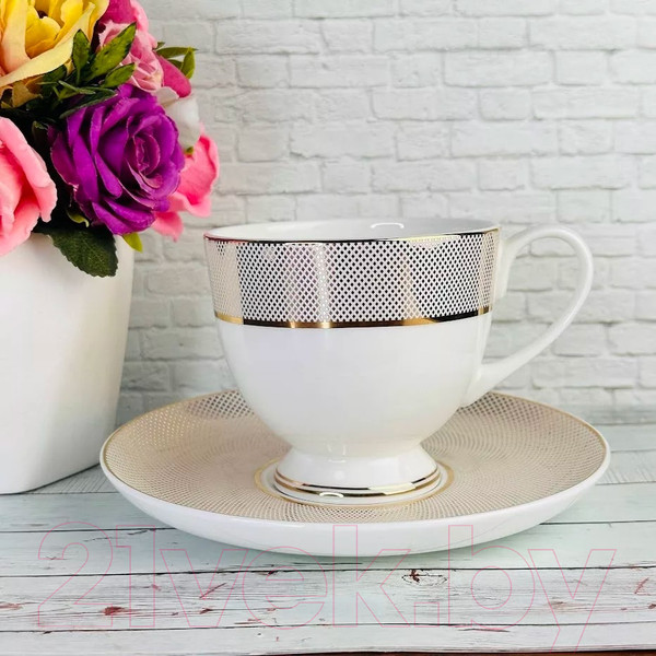 Изображение товара Набор для чая/кофе Lenardi Золотая симфония 145-502