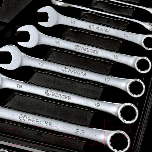 Изображение товара Универсальный набор инструментов BERGER 1/2"-1/4" / BG078-1214 (78 предметов)