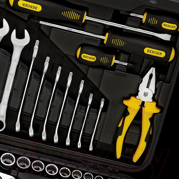 Изображение товара Универсальный набор инструментов BERGER 3/8” / BG100-3814 (100 предметов)
