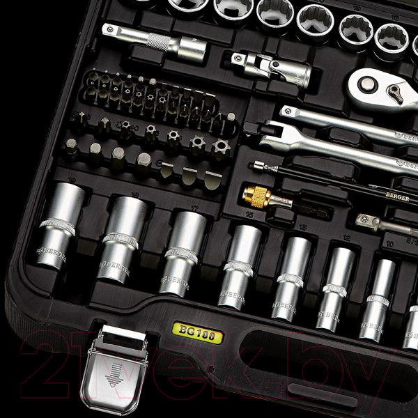Изображение товара Универсальный набор инструментов BERGER 3/8” / BG100-3814 (100 предметов)