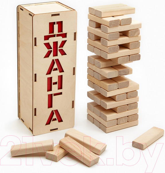Изображение товара Настольная игра Задира Плюс Падающая башня Джанга. Люкс / 9558592