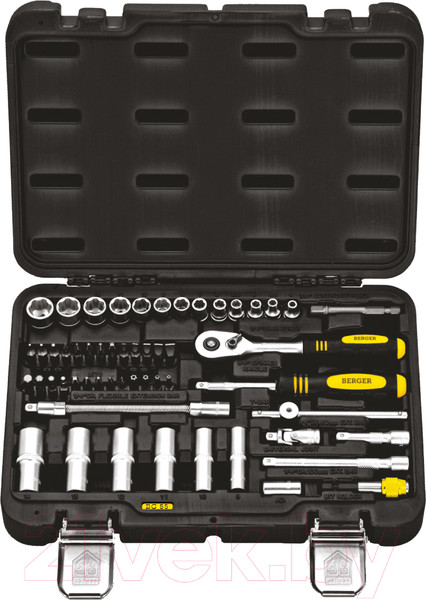 Изображение товара Универсальный набор инструментов BERGER 1/4"  / BG055-14 (55 предмета)