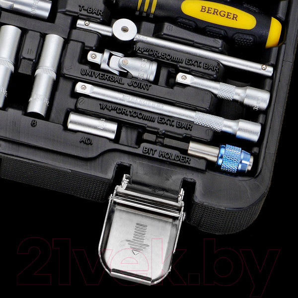 Изображение товара Универсальный набор инструментов BERGER 1/4"  / BG055-14 (55 предмета)