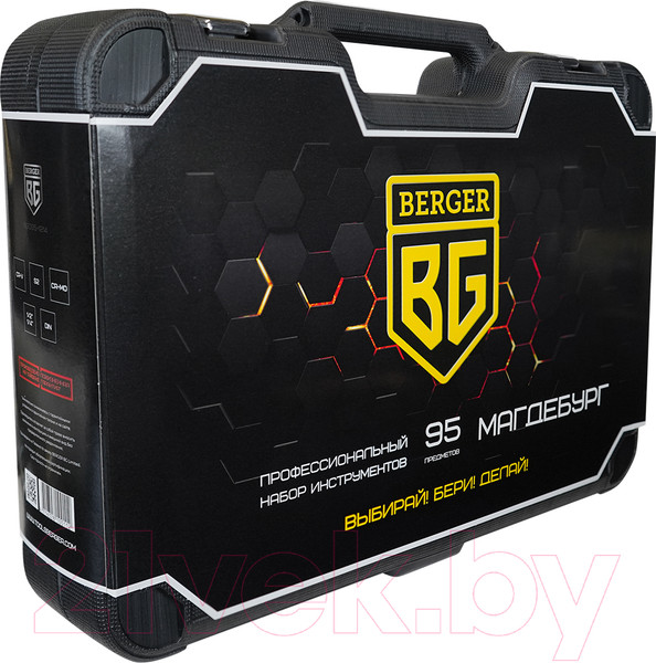 Изображение товара Универсальный набор инструментов BERGER 1/2"-1/4" / BG095-1214 (95 предметов)