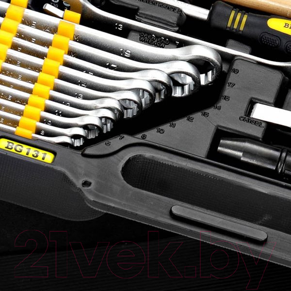 Изображение товара Универсальный набор инструментов BERGER 1/2"-1/4" / BG131-1214 (131 предмет)