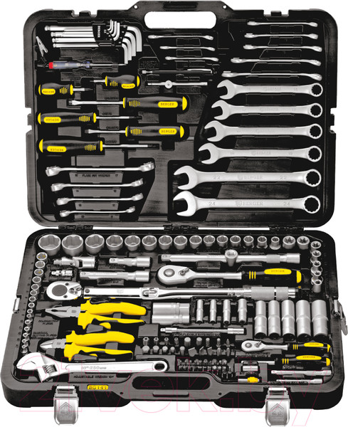 Изображение товара Универсальный набор инструментов BERGER 1/2"-1/4" / BG141-1214 (141 предмет)