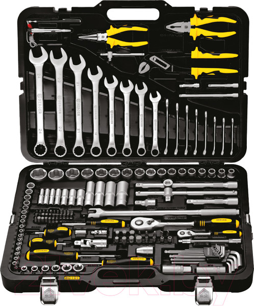 Изображение товара Универсальный набор инструментов BERGER 1/2"-1/4" / BG151-1214 (151 предмет)