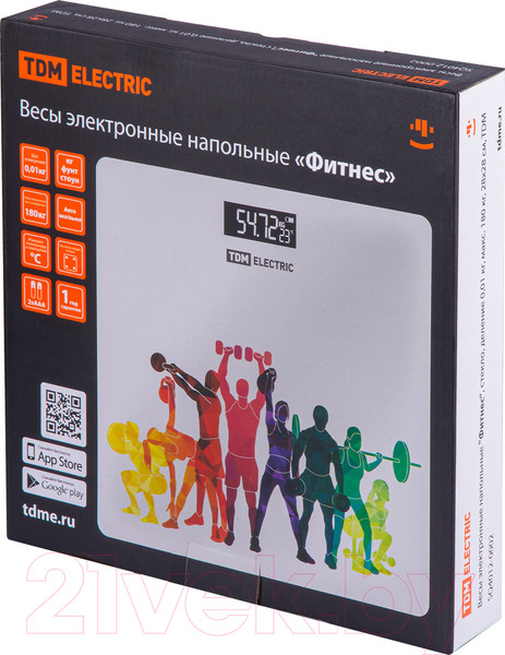 Изображение товара Напольные весы электронные TDM Фитнес SQ4012-0002