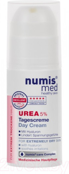 Изображение товара Крем для лица Numis Med С 5% мочевиной и гиалуроновой кислотой / 40212770 (50мл)