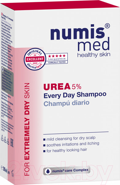 Изображение товара Шампунь для волос Numis Med С 5% мочевиной д/ежедневного применения для сухой кожи/40216000 (200мл)