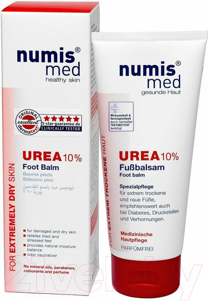 Изображение товара Крем для ног Numis Med С 10 % мочевиной для очень сухой кожи / 40216040 (100мл)