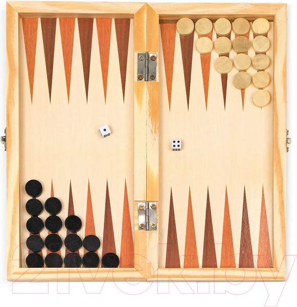 Изображение товара Набор настольных игр Sima-Land 3 в 1 Падук: нарды, шахматы, шашки / 2865267