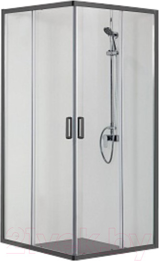 Изображение товара Душевой уголок Aquatek 100x100 / AQ ARI KV 10020BL (черный/прозрачное стекло)