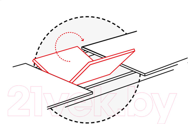 Изображение товара Обеденный стол Signal Brick 120-160x80 (дуб артизан/черный)