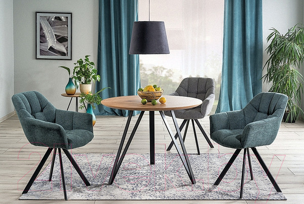 Изображение товара Обеденный стол Signal Tetis (дуб/черный)