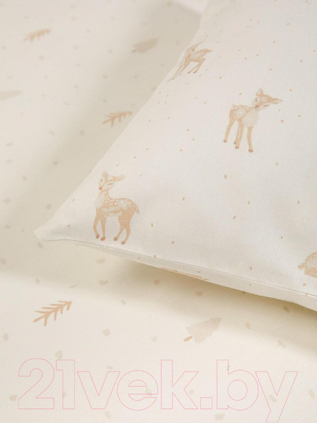 Изображение товара Комплект постельного белья Ночь нежна Бэмби Стандарт 1.5сп / 10458-1+10294-2 (70x70)