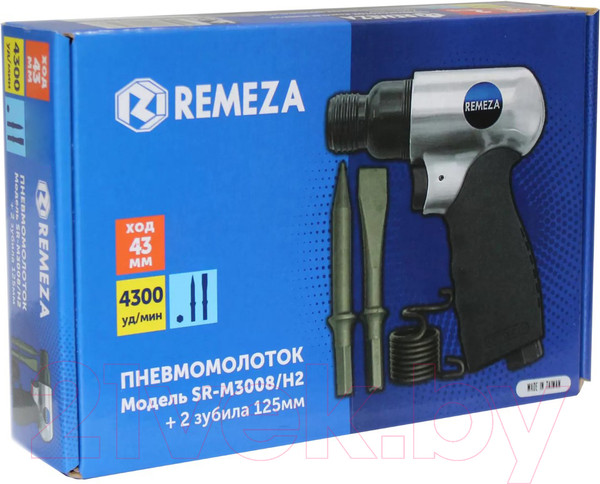 Изображение товара Пневмомолоток Remeza SR-M3008/H2 / 8154980 (с набором зубил)