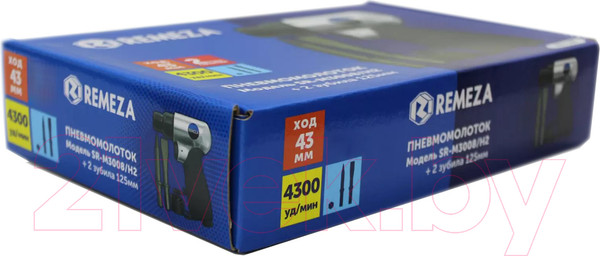 Изображение товара Пневмомолоток Remeza SR-M3008/H2 / 8154980 (с набором зубил)