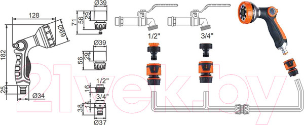 Изображение товара Распылитель для полива Gerhans K55200-01
