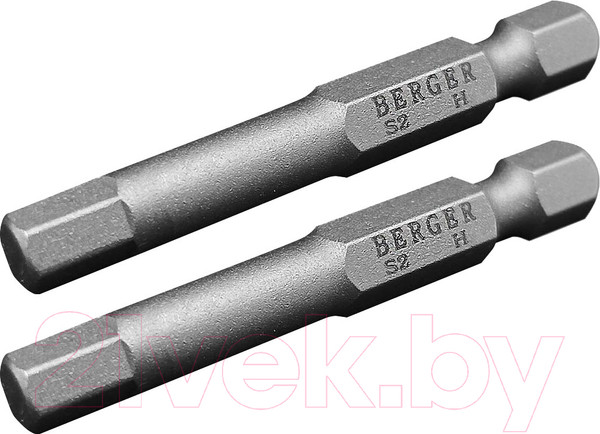 Изображение товара Набор бит BERGER HEX4x50мм S2 / BG2405 (2шт)
