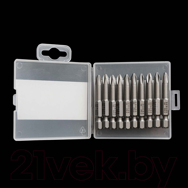 Изображение товара Набор бит BERGER Магнитных PH2x50мм S2 / BG2419 (10шт)