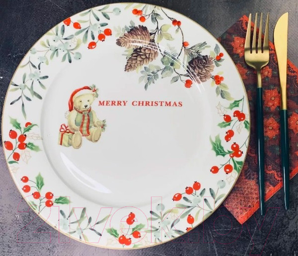 Изображение товара Набор тарелок Lenardi Новогодний 205-351 (6шт)