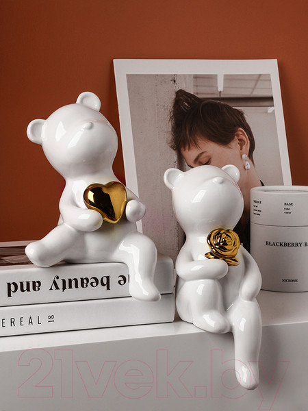 Изображение товара Набор статуэток Merry Bear Home Decor Влюбленные мишки / 30001285