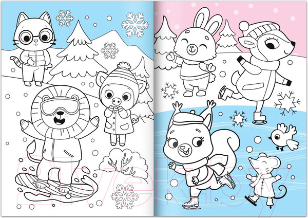 Изображение товара Набор развивающих книг Буква-ленд Новогодние поиски. 4 в 1 / 7861941