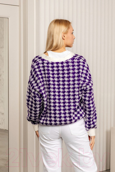 Изображение товара Жакет Romgil ТЗ691П (р.170-92-98, белый/фиолетовый)