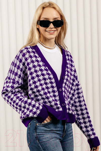 Изображение товара Жакет Romgil ТЗ691П (р.170-96-102, фиолетовый/белый)