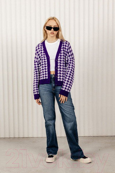 Изображение товара Жакет Romgil ТЗ691П (р.170-96-102, фиолетовый/белый)