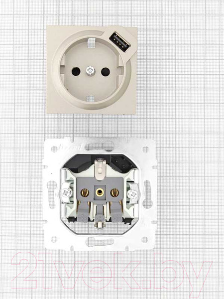 Изображение товара Розетка Lezard Vesna 742-3788-181