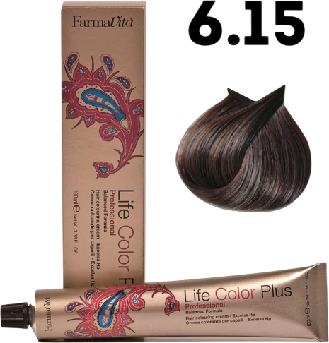 Изображение товара Крем-краска для волос Farmavita Life Color Plus 6.15 (100мл)