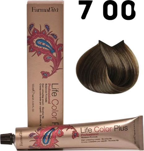Изображение товара Крем-краска для волос Farmavita Life Color Plus 7.00 (100мл)